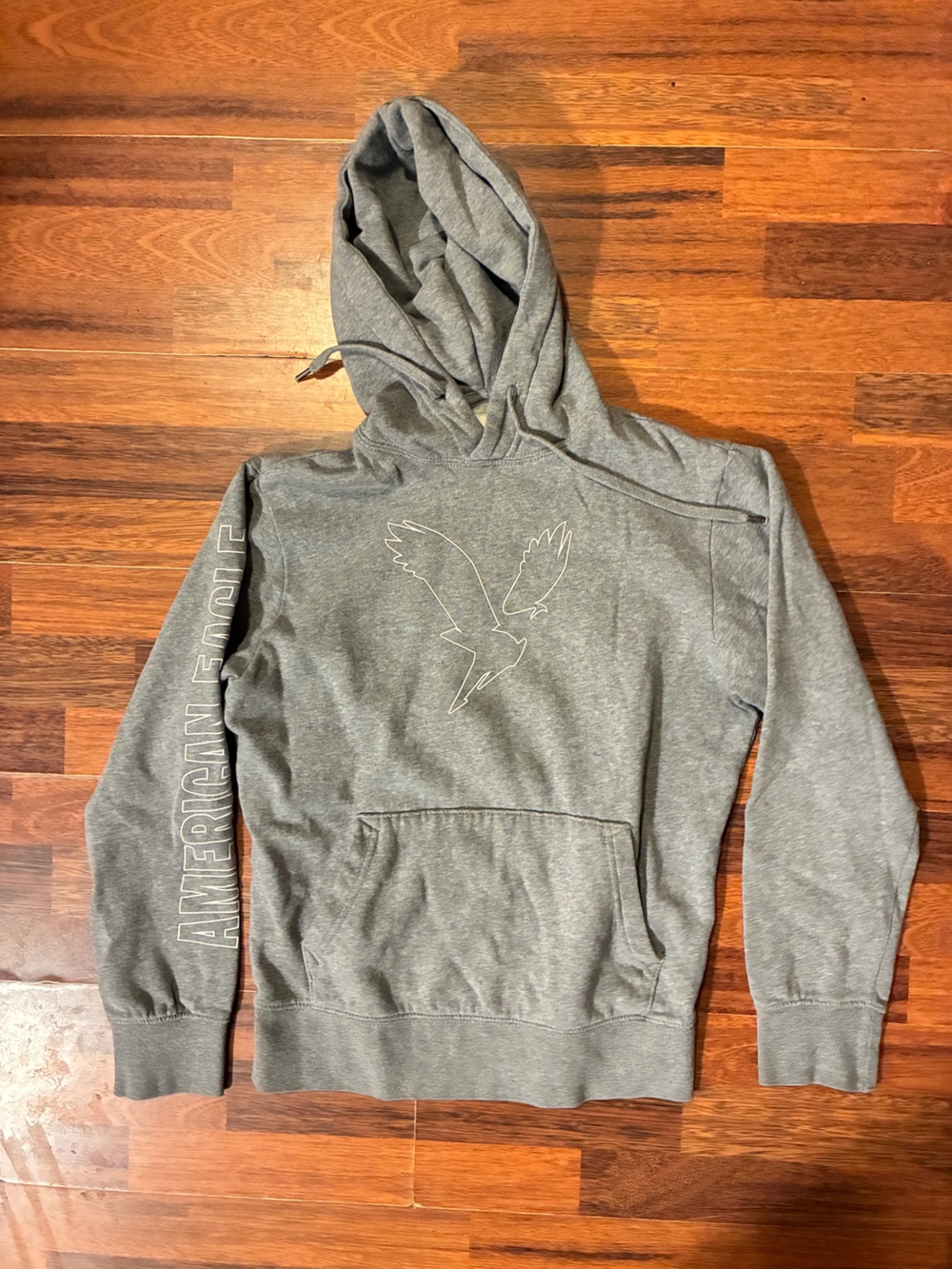 American Eagle Gray Super Soft Pullover Hoodie